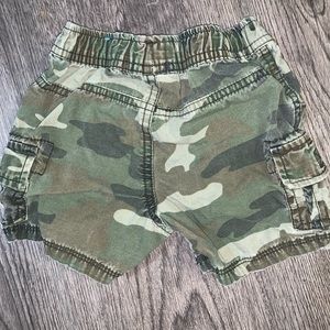 Old Navy camo shorts 9-12 months